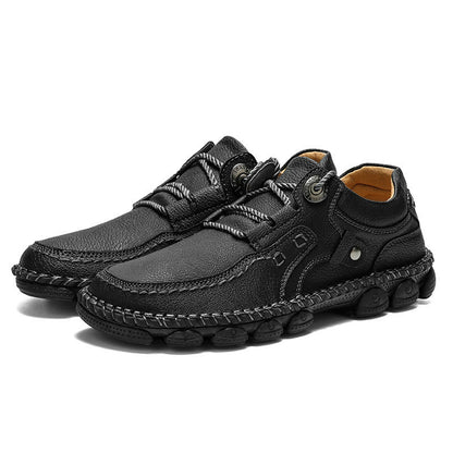 🐂 Sapatos ortopédicos para homem feitos em pele de bezerro👞 Costurados à mão✅ Alivia as dores nos pés - Caminhada confortável